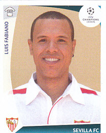 Luis Fabiano Sevilla FC samolepka UEFA Champions League 2009/10 #428